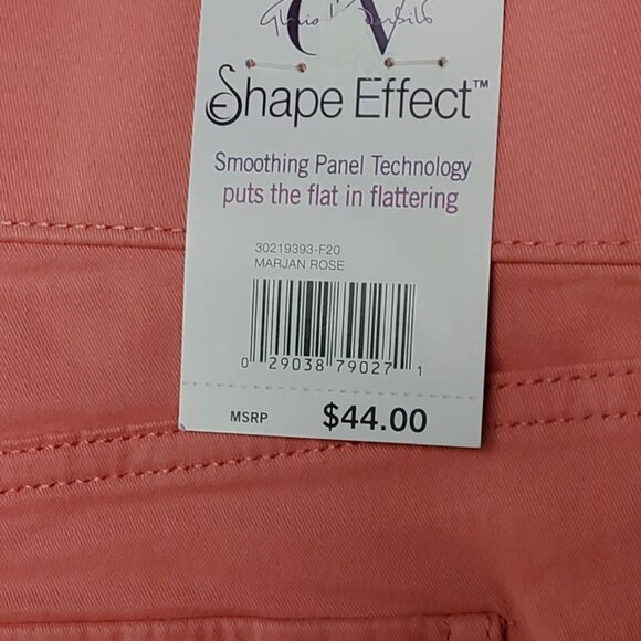 Gloria Vanderbilt Shape Effect Shorts - Marjan Rose - Shaping Panel - Size 10 - Picture 5 of 11